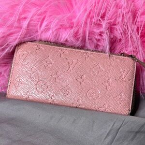Louis Vuitton Pink Wallets with Signature Monogram
